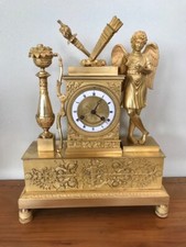 Orologio Impero "Parigina" in Bronzo Dorato - Conservato_car 2106