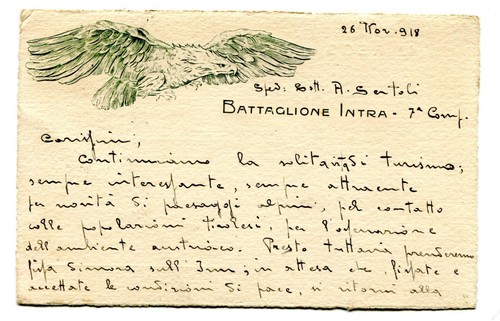 Cartolina alpini battaglione - cartolina,