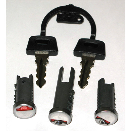 Set serratura bloccasterzo
