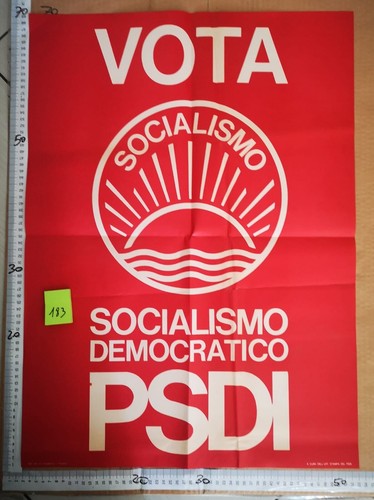 Manifesto politica psdi - politica,