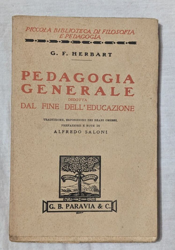 Pedagogia generale herbat - pedagogia, g.f.