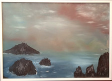 Quadro paesaggio marino scogli - quadro,
