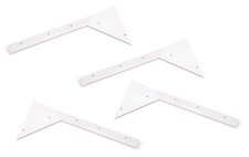 GARLANDO ANGOLARI FERMAVETRO BASSI, 58.5 cm Set 4 Pezzi,  Altezza 20mm