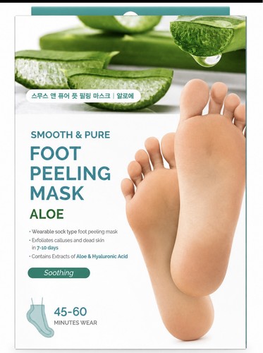 Maschera esfoliante piedi aloe