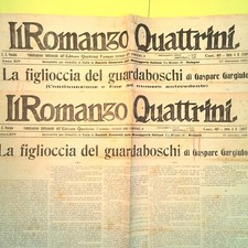 LA FIGLIOCCIA DEL GUARDABOSCHI GARGIULO IL ROMANZO QUATTRINI 1924 N 597-598