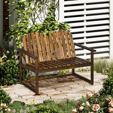 Outdoor Wooden Bench for Two