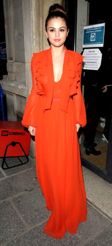 Maxi abito lungo rosso - , con