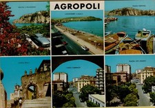 201131 VECCHIA CARTOLINA DI AGROPOLI SI VEDE ALFA ROMEO DUETTO