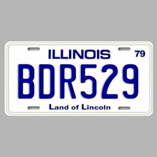 Blues Brothers Bluesmobile Alluminio Prop Replica Targa Targa Tag Nuovo 6" x 12"