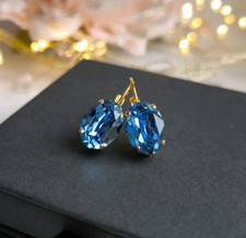 Orecchini con swarovski - swarovski, ovale