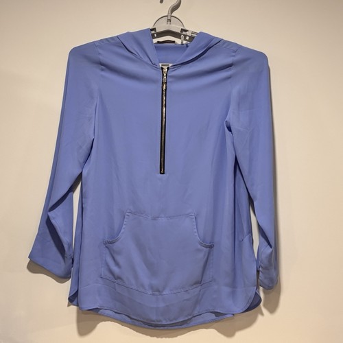 Pullover con cappuccio blu