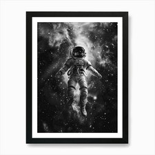Astronaut In Space 2 Art Print