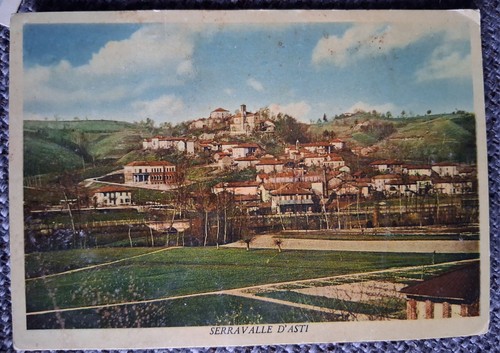 Cartolina serravalle asti - serravalle,