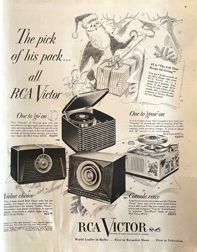 1950 rca victor radio natale - 1950,