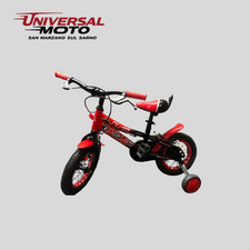 BICICLETTA BIMBO/BAMBINO RACER BOY MISURA 12 + ROTELLE MAGIC BIKE