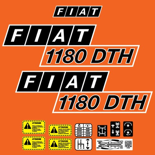 Fiat 1180 adesivi - 1180, dt