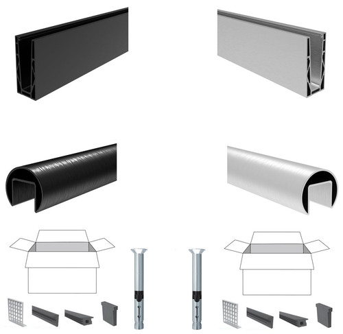 Ganzglasgeländer alluminio - ganzglasgeländer,