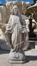STATUA SCULTURA DELLA MADONNA IMMACOLATA 52CM IN CEMENTO PER ESTERNO DA GIARDINO