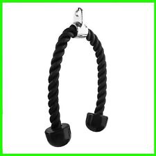 CORDA TRAZIONI PER TRICIPITI BICIPITI SPALLE FUNE CAVO ALLENAMENTO DA PALESTRA