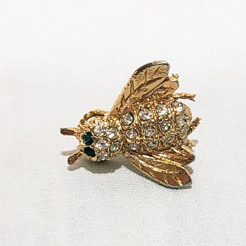 Cravatta con strass ape mosca