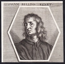 Giovanni Bellini Pittore Rinascimento Venezia Incisione Ritratto 1680