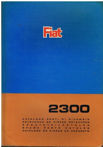 Fiat 2300 berlina catalogo - fiat,