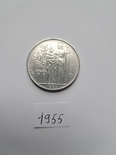 Moneta 100 lire del 1955 - moneta,