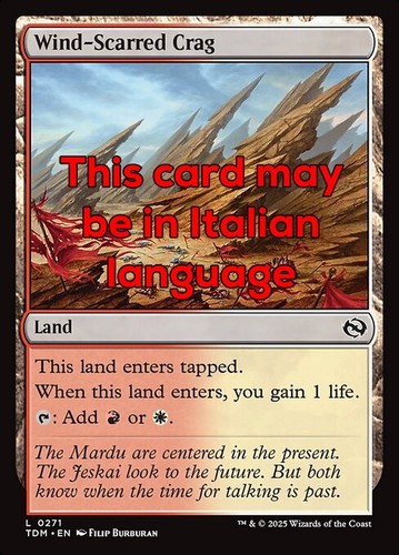 Mtg wind scarred crag - mtg, wind-scarred
