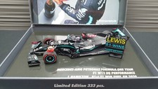 1:43 HAMILTON MERCEDES F1 W11 "91° GP win - Eifel 2020 - Casco SCHUMACHER" IMBALLO ORIGINALE