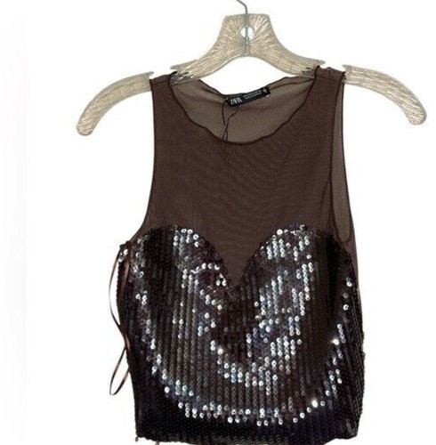 Top cropped tulle - cropped, in