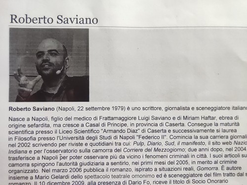Autografo roberto saviano - autografo,
