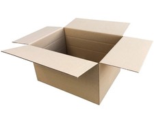 50x Cartone Pieghevole 455x340x(120)-265mm con Altezza Variabile 1 Ondula Spessa Marrone