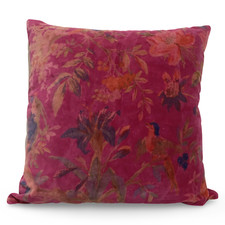 Copricuscino uccellino magenta