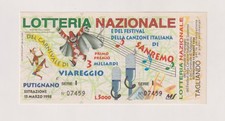 Carnival Lottery Ticket of