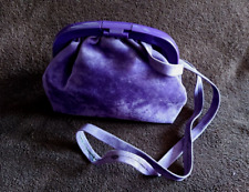 Borsa Borsetta Donna Tracolla Piccola Scamosciata Colore Viola Vintage
