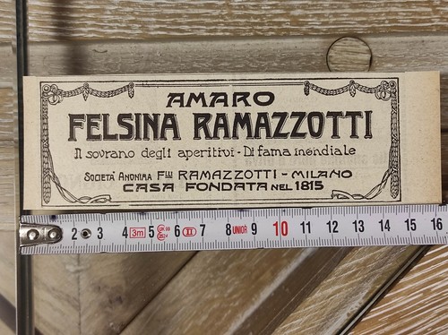 Antica pubblicità del - , 1923