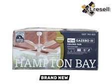 Gazebo Hampton Bay III 42 pollici Ventilatore da soffitto bianco opaco con valutazione umida per interni/esterni