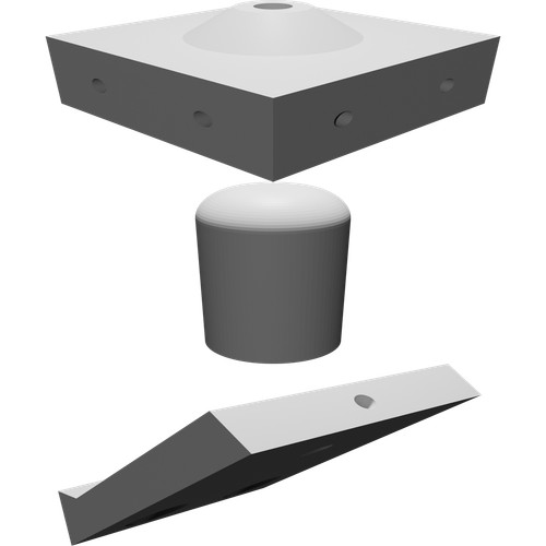 Base montaggio antenna - base, di