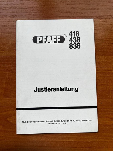 Pfaff 418 438 - pfaff,