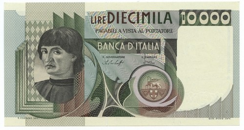 10000 lire ritratto uomo - 10000,