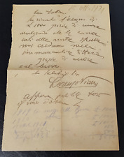 Lettera Firma Autografa Lorenzo Viani