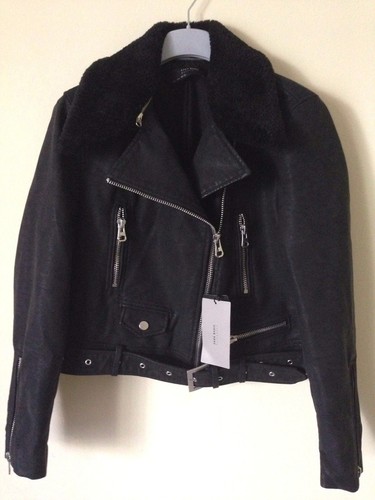 Zara new black leather - zara,