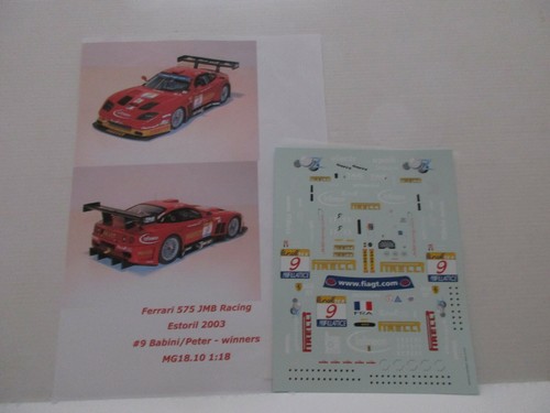 Decal ferrari 575 - decal, racing