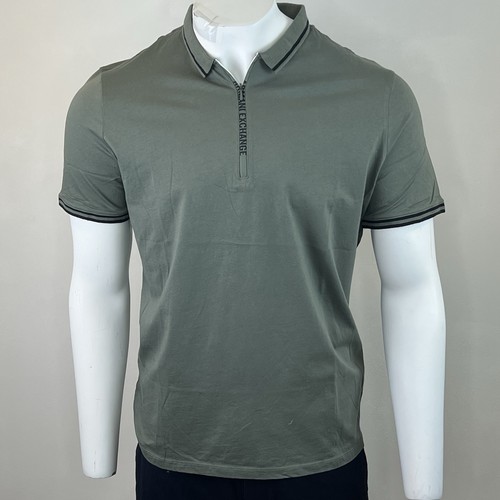 Polo armani exchange logo zip - polo,