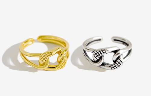 Anello catena maglia grossa