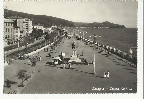 Vecchia cartolina lavagna - vecchia,