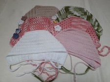 Lotto 6 cuffiette a uncinetto