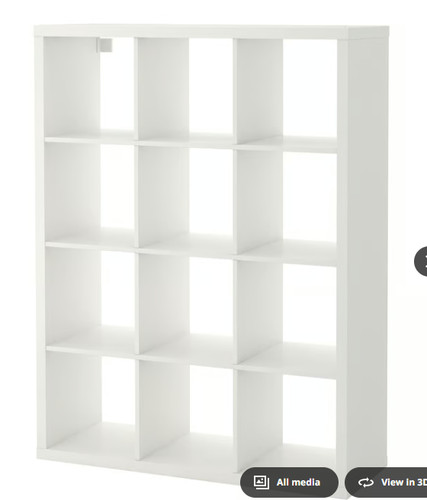 White ikea kallax - white,