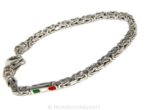 Argento 925 bracciale catena - argento,