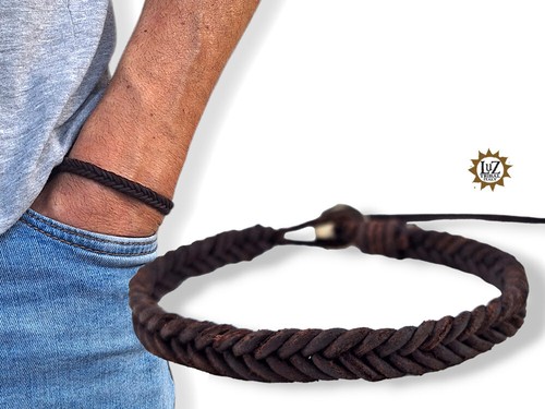 Bracciale uomo cuoio - in,
